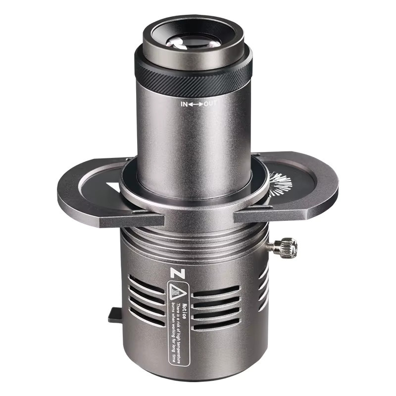 Zhiyun Mini-Snoot-Konus mit 20 GOBOs für Zhiyun CINEPEER CX100, Foto-Video-Beleuchtungsaufsatz in Schwarz - Bild 6