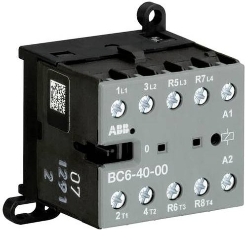 ABB BC6-40-00-05 Kleinschütz mit 4 Schließern, 4kW, grau - Bild 1