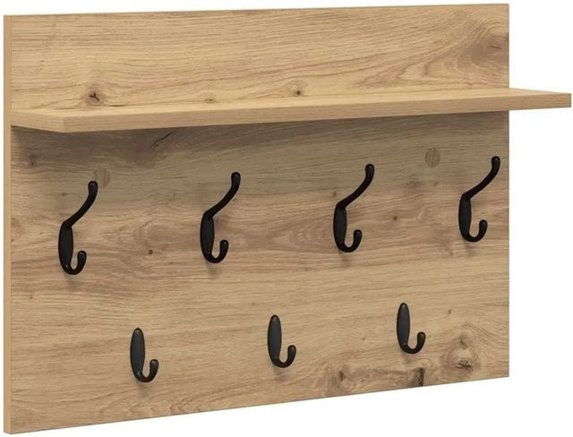 vidaXL Wandmontierter Nachttisch Artisan-Eiche in Braun, B/T/H: 60 x 40 x 12 cm - Bild 1