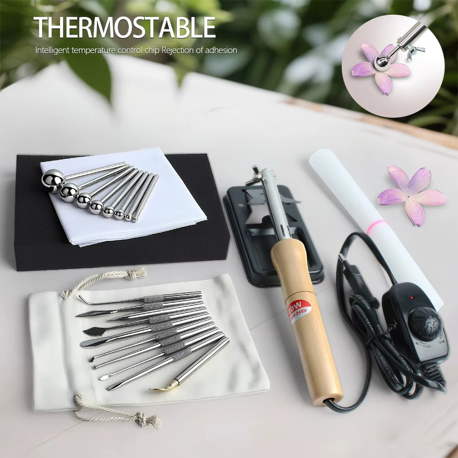 DIY Stoffblumen-Bügelmaschine mit einstellbarer Temperatur und Kugelheber für Handarbeiten inklusive EU-Stecker - Bild 5
