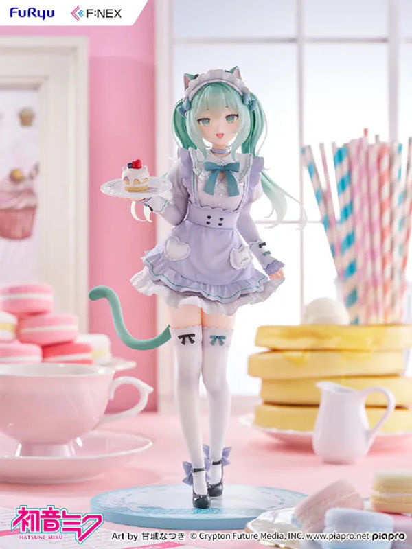 Bandai Hatsune Miku Nachoneko Actionfigur aus Kunststoff in Lila, 19 cm Höhe - Bild 4