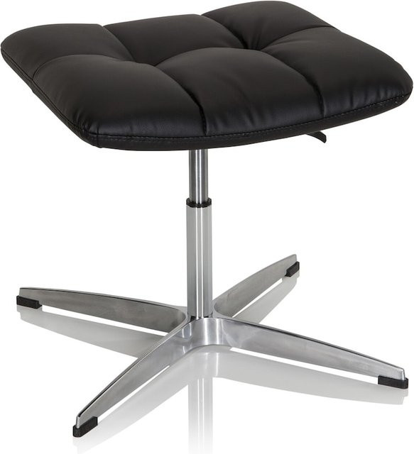 hjh OFFICE Polsterhocker SARANTO im Retro-Design aus Kunstleder - Bild 1