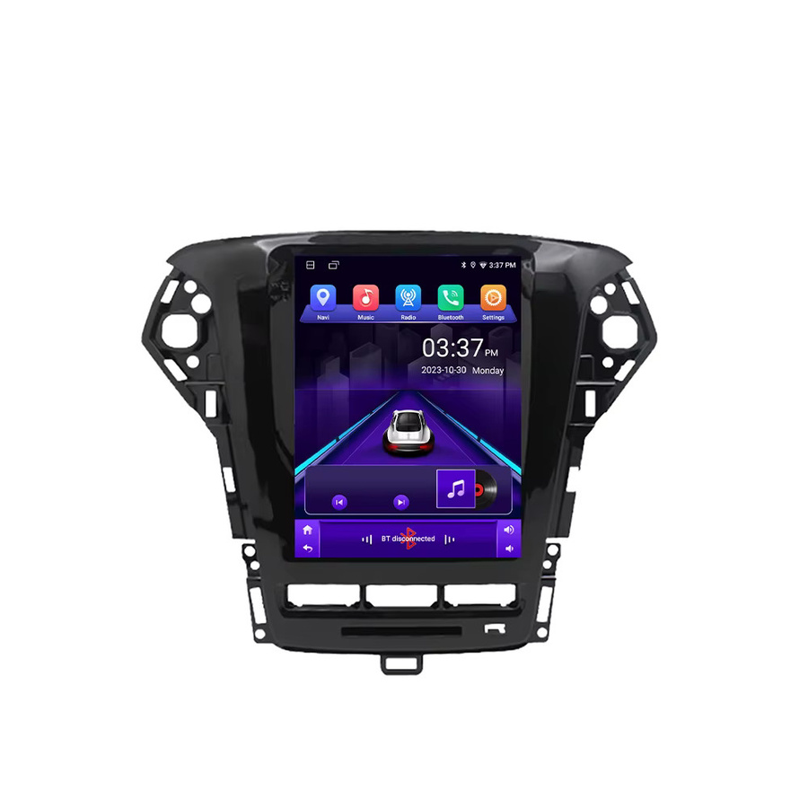 Android 16 Autoradio Multimedia Player mit GPS Navigation und Bluetooth für Ford Mondeo MK4 2011-2013 in Schwarz - Bild 3