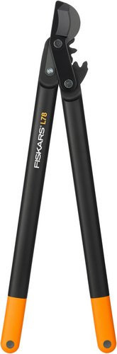Fiskars PowerGear II Bypass-Astschere in Schwarz und Orange mit 70 cm Länge - Bild 2