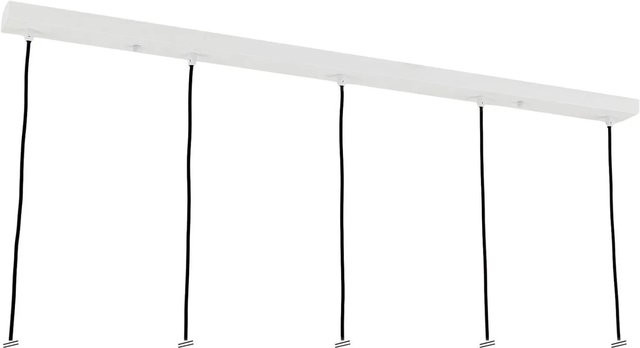 Orion Lightstyle Deckenbaldachin Lampe in Weiß mit 5 Auslässen, B/T/H: 120 x 8 x 8 cm - Bild 1