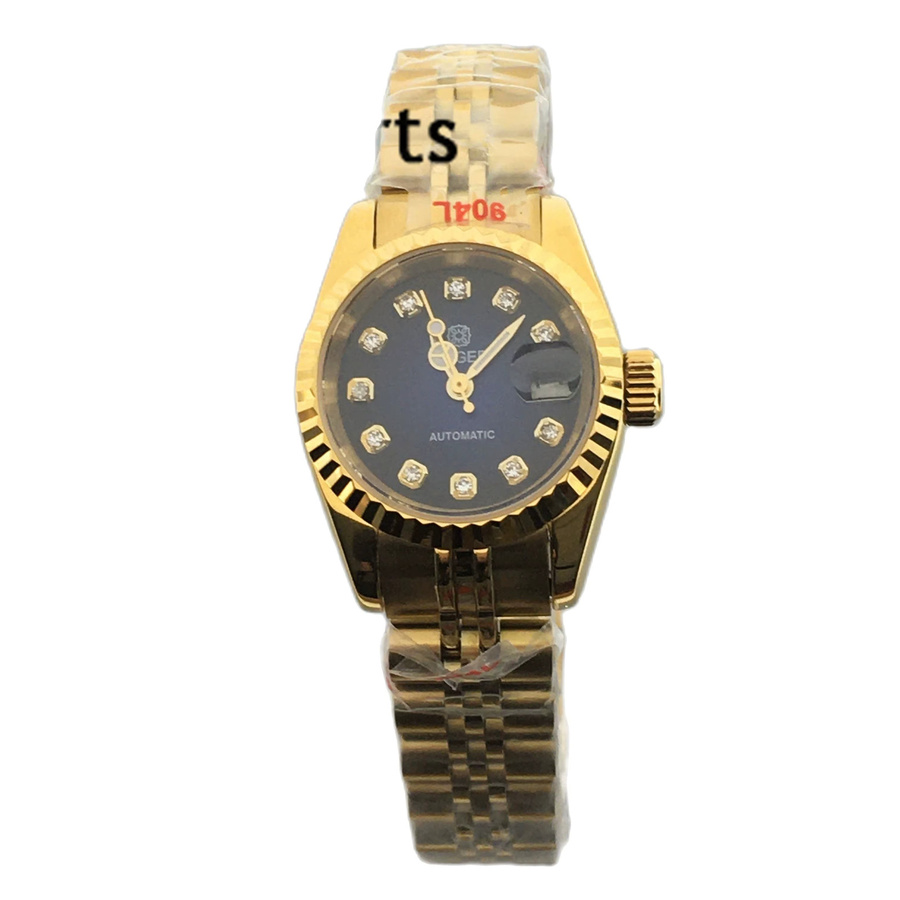 BLIGER Armbanduhr Automatik, Roségold, Grün, Diamant, 26 mm, Damen - Bild 2