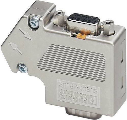 Phoenix Contact SUBCON-PLUS-CAN/PG 2708119 D-SUB Stecker 180 Grad mit 9 Polen und Schraubanschluss in Silber - Bild 1