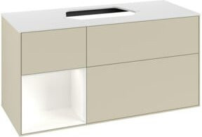 V&B Waschtischunterschrank Finion in Silbergrau lackiert, Breite: 120 cm, Tiefe: 50,1 cm, Höhe: 50,1 cm - Bild 1