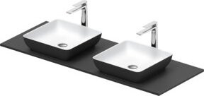 Duravit Konsolenwaschtisch Sivida in Grau Matt, B/T: 135 x 50 cm - Bild 1