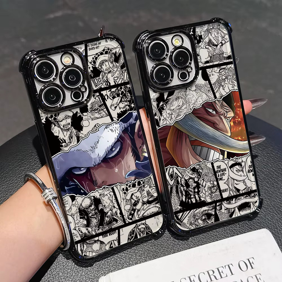 One Piece Luffy Handyhülle für iPhone 11 bis iPhone 17 Air – Sturzsicheres transparentes Softcover - Bild 1