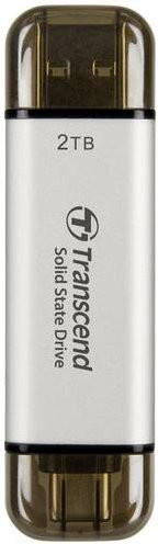 Transcend ESD310S Externe SSD 2TB USB 3.2 Gen 2 USB-C Silber TS2TESD310S - Bild 1
