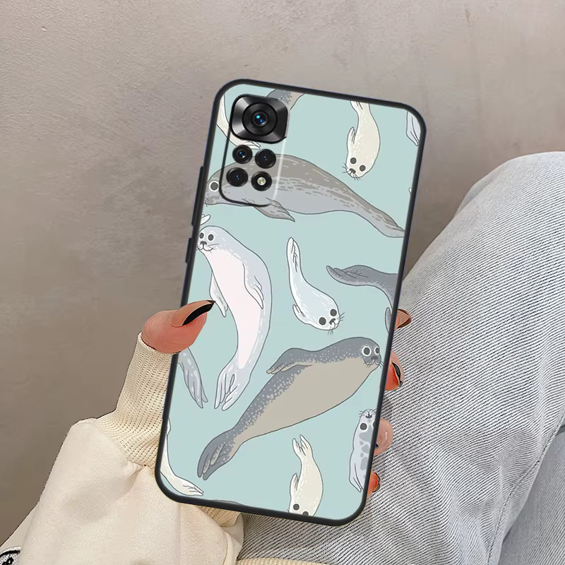 Baby Seals Schutzhülle für Xiaomi Redmi Note 10 11 12 13 14 Pro 11S 12S 15 15C 14C 10C 12C 13C - Bild 2