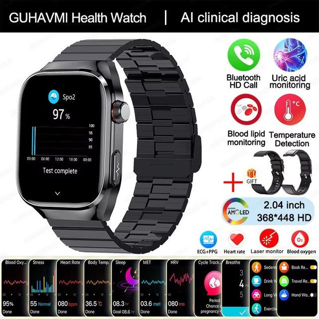 Xiaomi Smartwatch für Herren in Black Steel mit EKG, PPG, Blutdruckmessung und Bluetooth-Anruffunktion zur Gesundheitsüberwachung - Bild 1