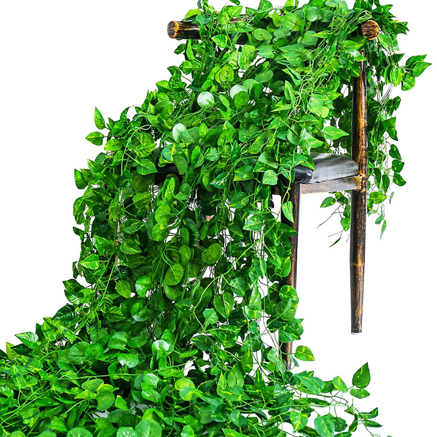 DUTRIEUX 12er Paket Künstliche Efeu-Lianen in Grün zur Dekoration für Hochzeit, Garten und Wandbehang - Bild 2