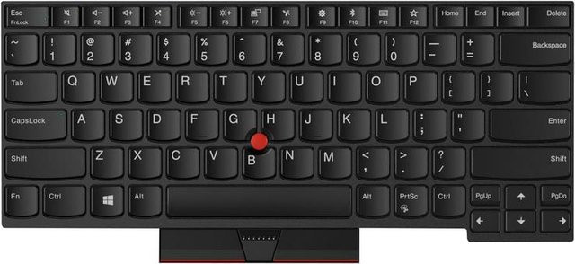 Lenovo ThinkPad T480 Tastatur mit Hintergrundbeleuchtung in Schwarz, US-Englisch (QWERTY) - Bild 1