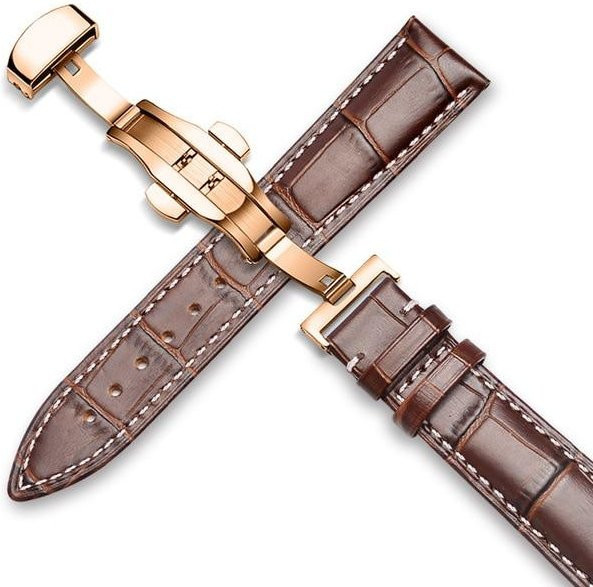 Uhrenarmband Kalbsleder, Alligatorleder, Herren - Bild 1