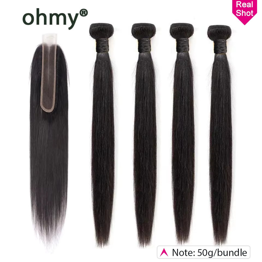 Ohmy Haar Bundles, Vietnam Menschenhaar, gerade, 50g - Bild 6