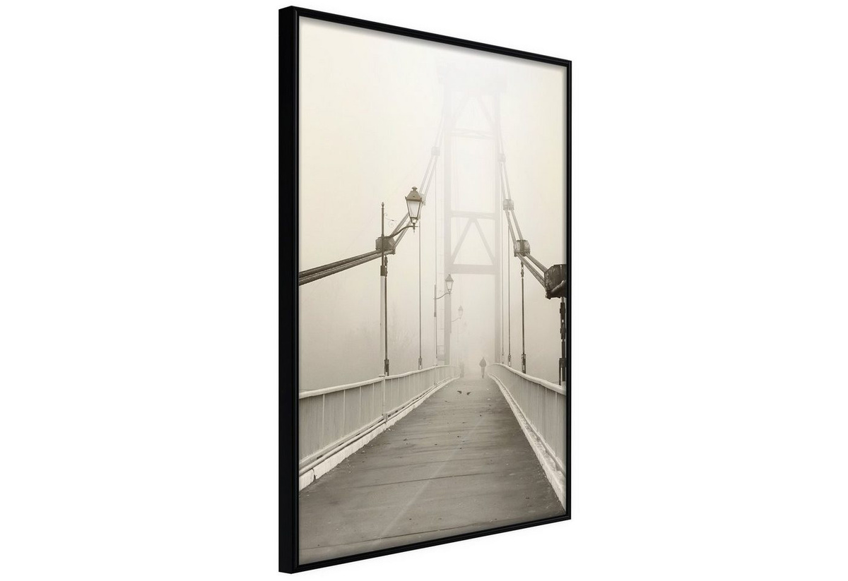 Artgeist Poster Bridge in the Fog - Bild 1