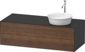 Duravit Waschtischunterschrank White Tulip in Weiß Hochglanz, B/T/H: 130 x 55 x 40,8 cm - Bild 1