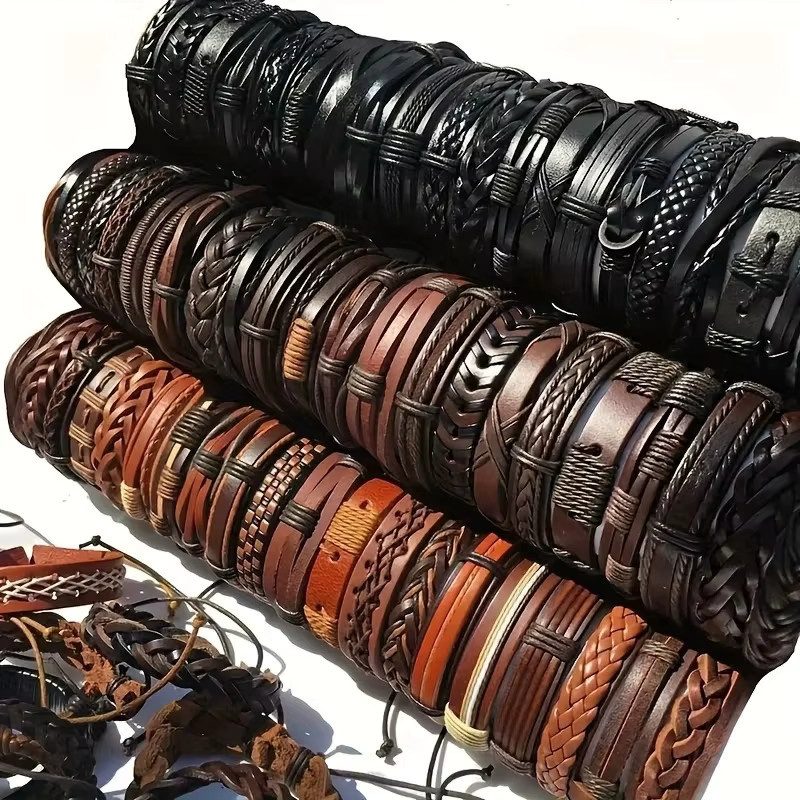 DAIPAN Lederarmbänder, geflochten, Unisex - Bild 3