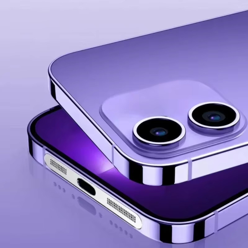 Staubdichter Metall-Netzaufkleber für iPhone 12 13 14 Pro Max und Plus als Lautsprecher-Staubschutz in Schwarz oder Silber - Bild 4