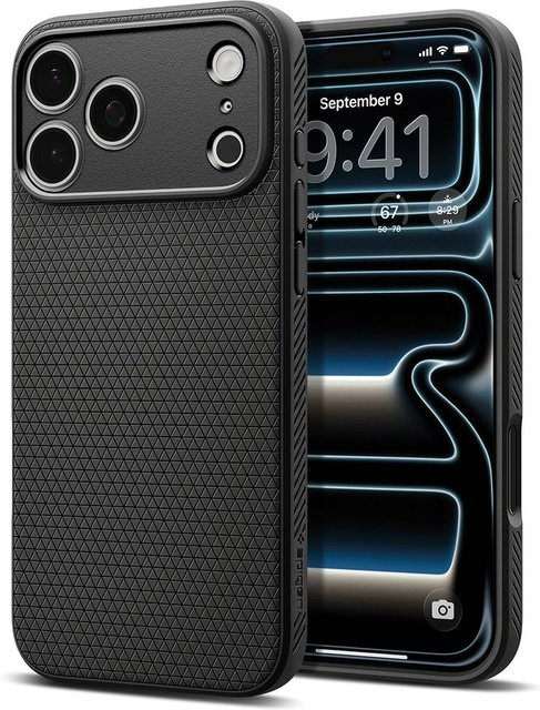 Spigen Liquid Air Schutzhülle für Apple iPhone 18 Pro Max und iPhone 17 Pro Max in Matt Schwarz - Bild 1