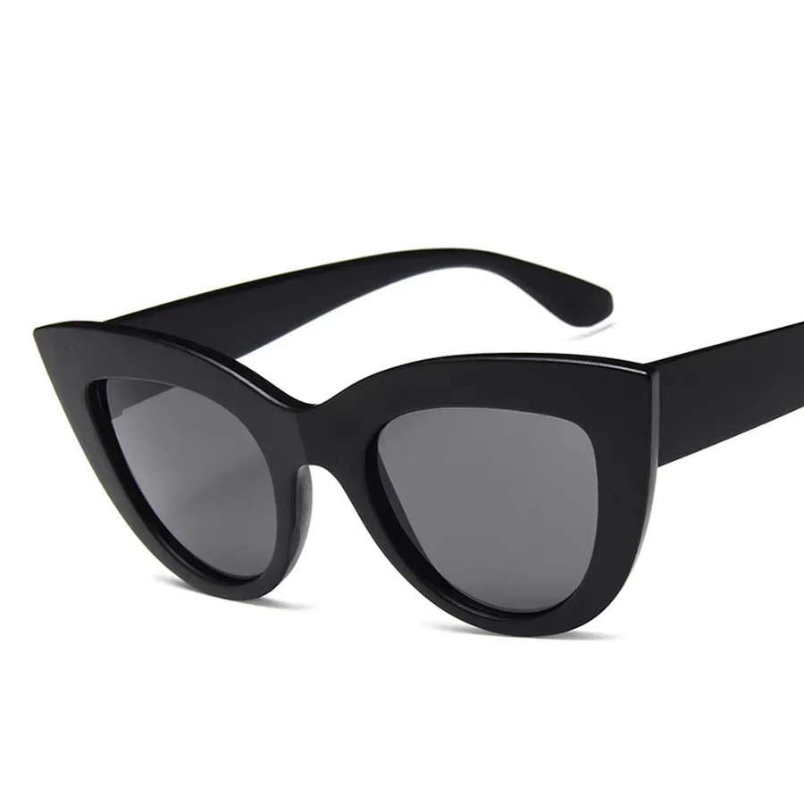 MuseLife Sonnenbrille Cat Eye, Vollrand, Schwarz, Damen, Kunststoff - Bild 2