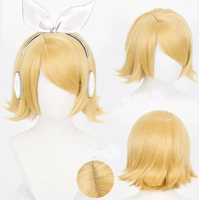 HAIRJOY Synthetikhaar-Perücke, kurz, blond, 12 inches, Unisex - Bild 1