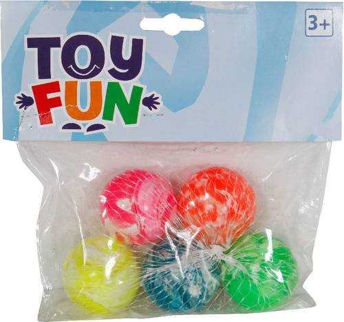 Toy Fun Flummis 5 Stück im Beutel, bunt/mehrfarbig - Bild 1