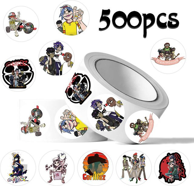 GOGOTU Gorillaz Band Cartoon Aufkleber, 500 Teile - Bild 1