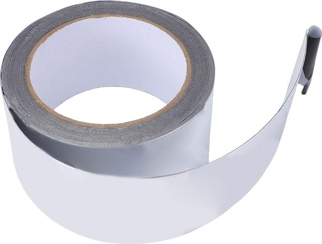 TOMTOP JMS Marine Boot Anti-Spritz-Klebeband aus Aluminium, feuerfestes Kanalband für Maschinenraum-Ölleitungen und Ventile, Farbe: Weiß, Breite: 5 cm, Länge: 10 m - Bild 1