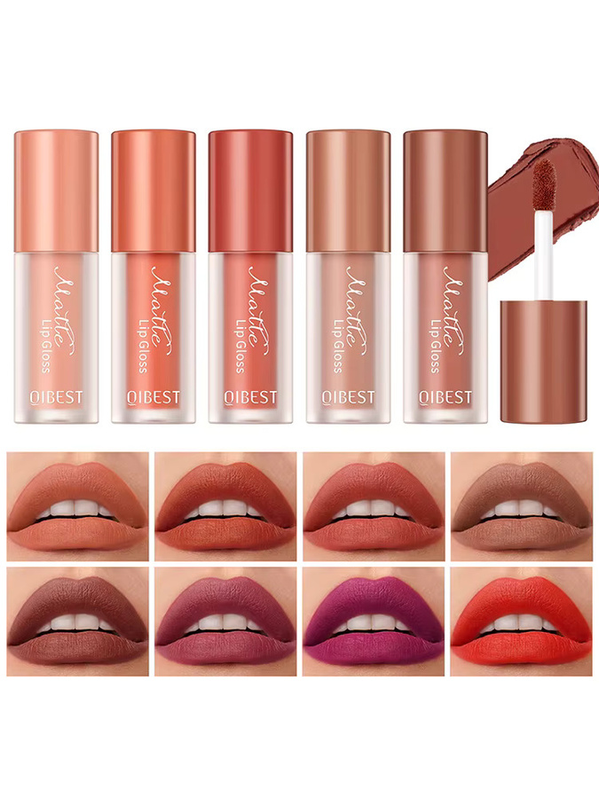 QIBEST Lippenstift, Nude, Matt, Damen - Bild 7