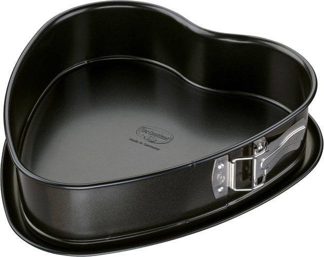 Dr. Oetker Springform Herz Classic mit Auslaufschutz, Schwarz, Durchmesser: 28 cm - Bild 1