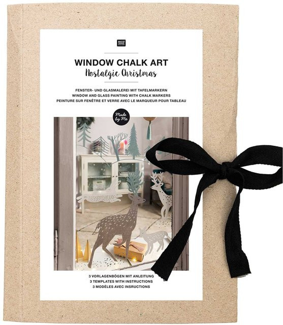 Rico Design Nostalgic Christmas Vorlagenmappe Fenster- und Glasmalerei mit Kreidestiften - Bild 1