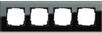 Gira 4fach Rahmen Esprit System 55 aus Glas in Schwarz - Bild 1