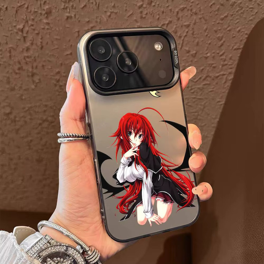 Anime High School DxD Handyhülle für iPhone 11 bis 17 Pro Max in Multicolor mit Matte Laser Metallic Aurora Effekt - Bild 2