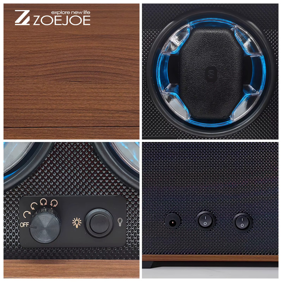ZOEJOE Uhrenbeweger, USB-Stromversorgung, automatische Uhrenaufbewahrungsbox - Bild 6
