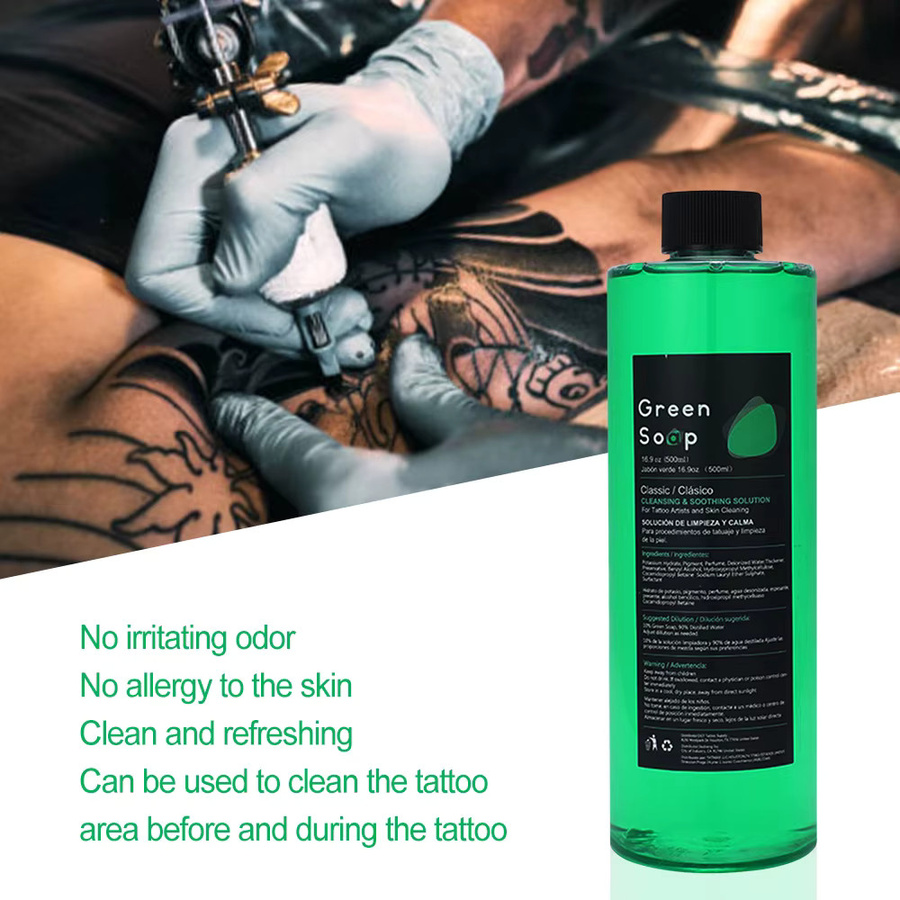 Usiriy Tattoo-Grünseife, blaue Algenseife, reinigende Lösung mit Schaumflasche - Bild 6