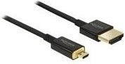 DeLOCK Slim Premium HDMI auf Micro-HDMI Kabel, 3,0m, Schwarz (84784) - Bild 1