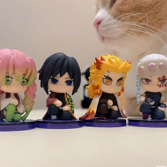 Bandai Demon Slayer Kimetsu No Yaiba Q Posket Mini-Figuren, PVC-Puppen, Set / Bundle - Bild 1