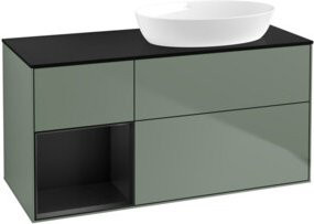 V&B Waschtischunterschrank Finion in Blau lackiert, Breite: 120 cm, Tiefe: 50,1 cm, Höhe: 50,1 cm - Bild 1