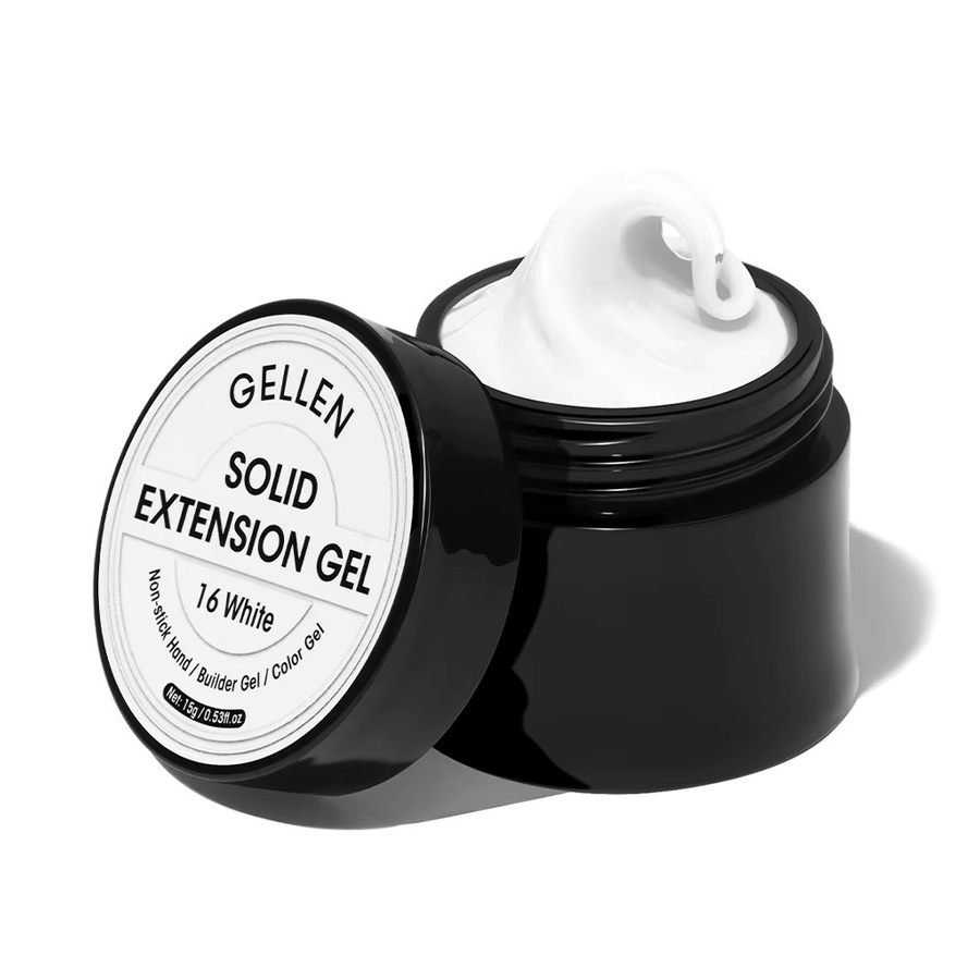 GELLEN GEL POLISH Aufbaugel, Weiß, Matt, für Hände - Bild 5
