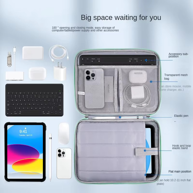 WEIGELA Schutzhülle in Grün für iPad Pro 12,9 Zoll, MacBook Air 13,3 Zoll, MacBook Pro 13,3 Zoll, MacBook Pro 14 Zoll und Huawei Matebook 14 - Bild 2