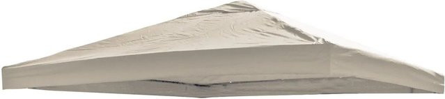 Lex Ersatzdach für Pavillon universell, wasserdicht mit Luft-Luke, B/T: 300 x 300 cm, Beige - Bild 1