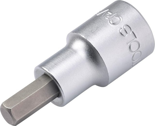 LUX-TOOLS Stecknuss Bit Hex 10 mm Comfort aus Edelstahl in Silber - Bild 1