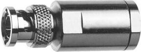 Telegärtner BNC Kabelstecker zum Löten und Schrumpfen für RG213 in Silber - Bild 1