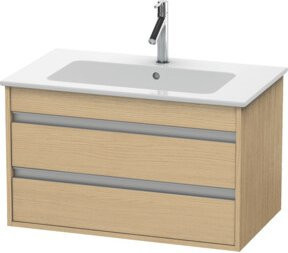 Duravit Waschtischunterschrank Ketho in Beige, wandhängend mit 2 Schubladen, B: 80 cm, T: 47,5 cm, H: 48 cm - Bild 1