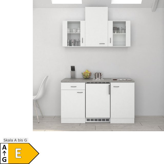 Küchenzeile Flex-Well Wito mit Drehtür und Schubladen, Breite: 150 cm, Höhe: 82 cm, Tiefe: 57 cm - Bild 1