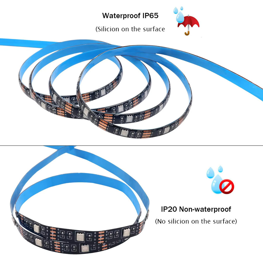 GAHADA RGB-LED-Streifenlicht für TV-Hintergrundbeleuchtung mit Fernbedienung, wasserdichtes 5V 5050 SMD LED-Band in Multicolour - Bild 2