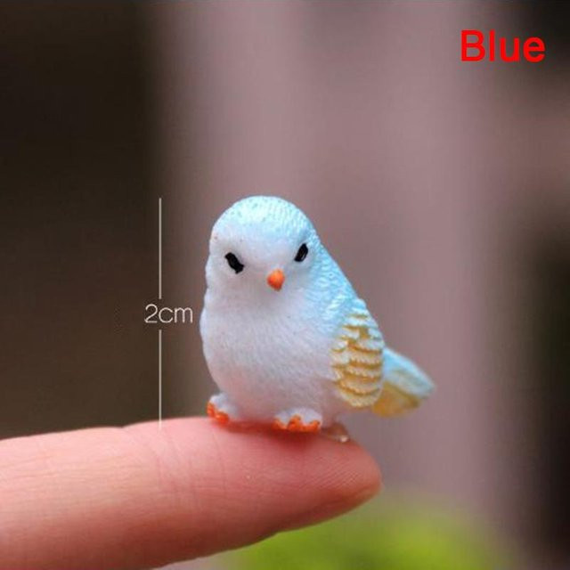 Ziper Künstliche kleine Vogelfigur aus Harz als Heimdekoration und Mini-Gartenzubehör - Bild 1